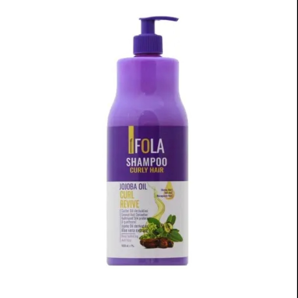 شامپو مناسب موی مجعد و فر حاوی روغن جوجوبا و آلوئه‌ورا حجم 1000 میل اف فولا