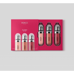 ست سه‌تایی لیپ گلاس 03(KIKO Glossy Lip Set 03)
