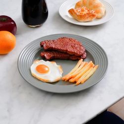 پلو خوری طوسی مات شیاردار دنی هوم