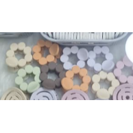 کلیپس پاستلی طرح مارپیچ و گلی