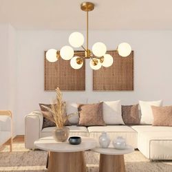 لوستر مینی‌مال مولکولی آویز مدرن اتاق خواب