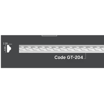 ابزار قاب بندی دیوار ، قاب پلی یورتان 4 سانت طنابی کد GT-204