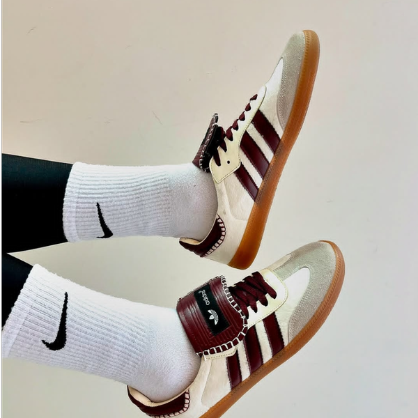 آدیداس سامبا ولز بانر کرم زرشکی وارداتی