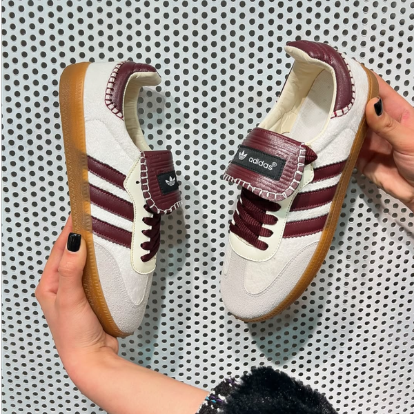 آدیداس سامبا ولز بانر کرم زرشکی وارداتی