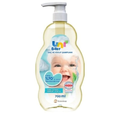 شامپو سر و بدن بچه uni baby حجم700میل