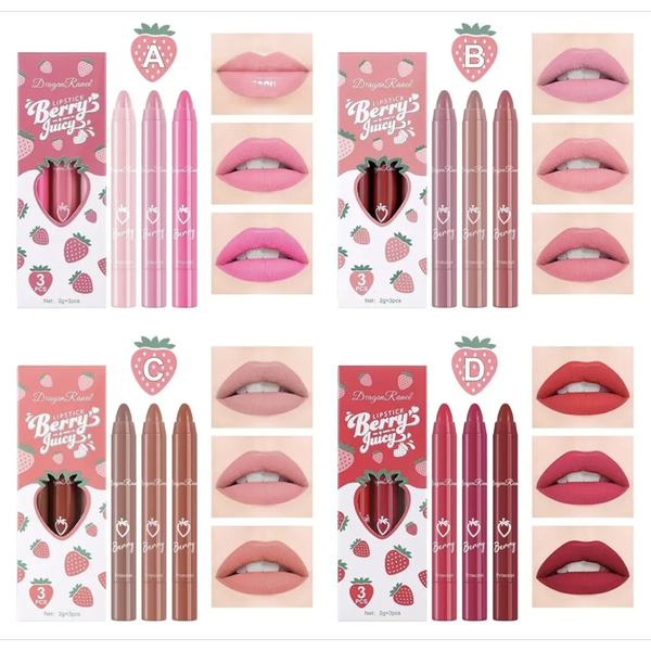 رژلب مدادی پیچی دراگون رانی مدل Berry Juicy