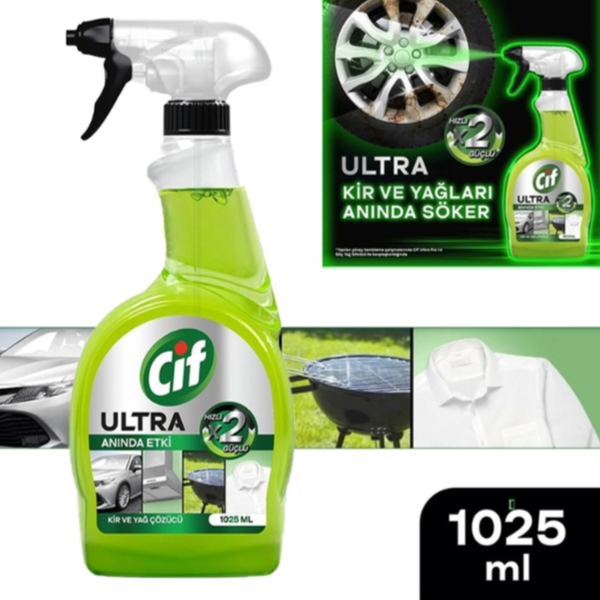 اسپری پاک کننده فوری روغن و کثیفی سیف – 1025 میلی لیتر CIF ULTRA ANINDA ETKI