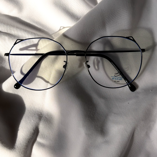 عینک بلوکات فریم فلزی گربه ای