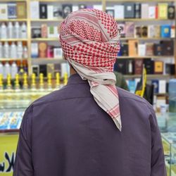 شماغ الناقه پشم شتر سایز 55 اینچ | شال عربی | روسری عربی چفیه1