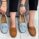 کالج زنانه لقمه ای جیر قهوه ای