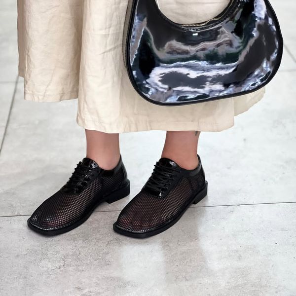 کفش تابستانه زنانه توری بندی