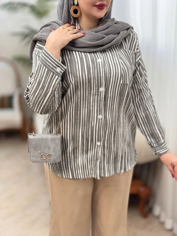 شومیز راه راه 3309