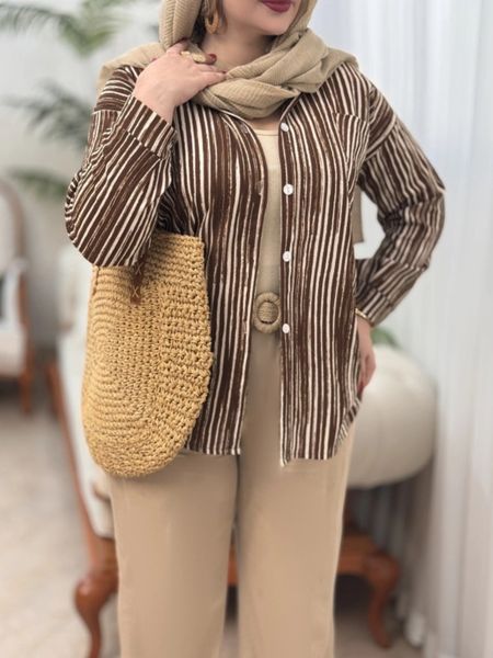 شومیز راه راه 3309