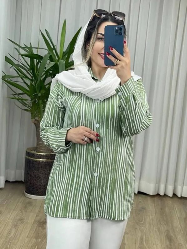شومیز راه راه 3309