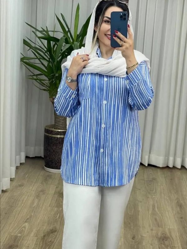 شومیز راه راه 3309