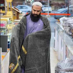 پتو افغانی | کیس افغانی | رنگ خاکستری