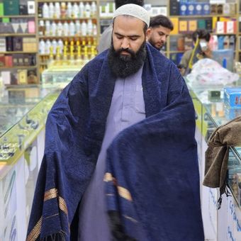 پتو افغانی | کیس افغانی | رنگ سورمه ای