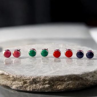 پک گوشواره میخی 4 رنگ کد C288