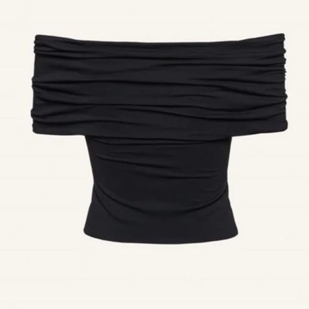 کراپ یقه قایقی آستین کوتاه