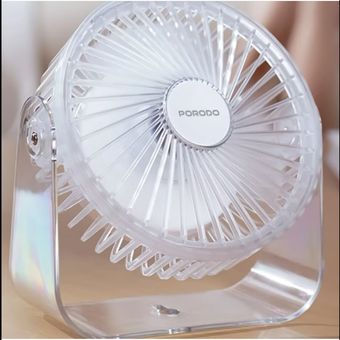 پنکه شارژی رومیزی پرودو Porodo Portable Transparent Cooling Fan