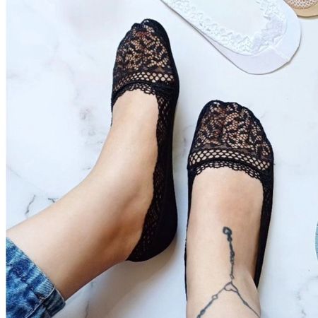 جوراب کالج زنانه مدل مجلسی گیپور