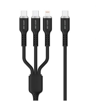 کابل 3 به 1 گرین لاین  SILICONE CABLE