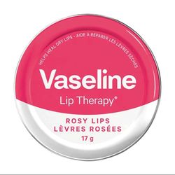 بالم لب کاسه ای وازلین عصاره گل رز Vaseline Lip Therapy ROSY LIPS