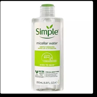 میسلار واتر تقویت کننده برند Simple آنتی اکسیدان قدرت پاک کنندگی لالا حجم 200 میل