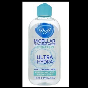 میسلار واتر دافی مناسب پوست خشک حاوی ویتامینE و B5 با خاصیت پاک کننده آرایشی حجم 300 میل