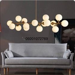 لوستر مدرن 16 شعله پروفیل مناسب میز ناهارخوری و جزیره