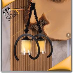 لوستر مدرن فنری 2 شعله با کاسه پروفیل