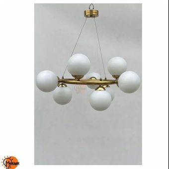 لوستر مدرن مولکولی 9 شعله با کد MO109 از فلز