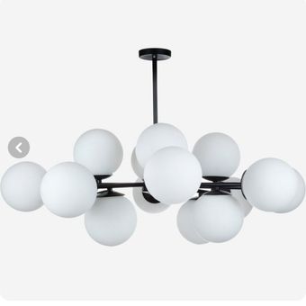 لوستر مدرن چشمه نور مدل A1259/16 ظرفیت 16 شعله