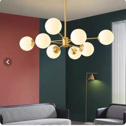 لوستر مولکولی افروز 8 شعله با پروفیل مناسب اتاق خواب و پذیرایی