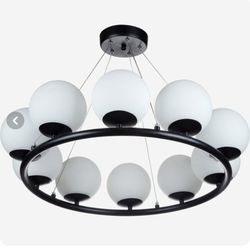 لوستر مدرن چشمه نور مدل A1248/10 ظرفیت 10 شعله