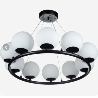 لوستر مدرن چشمه نور مدل A1248/10 ظرفیت 10 شعله