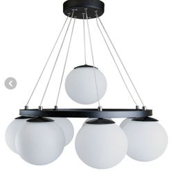 لوستر مدرن چشمه نور مدل A1233/8 ظرفیت 8 شعله