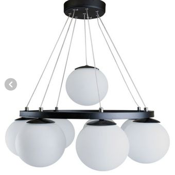 لوستر مدرن چشمه نور مدل A1233/8 ظرفیت 8 شعله