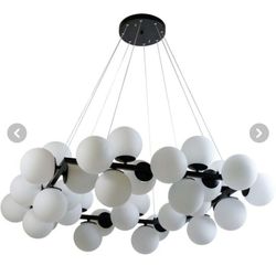 لوستر مولکولی 36 شعله طرح مربع کد MS36084