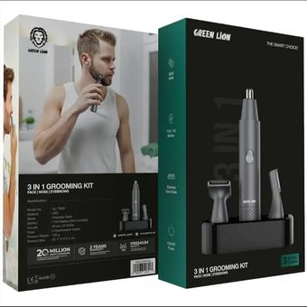 کیت اصلاح سه کاره  گرین لاین GREEN LION 3 IN 1 GROOMING KIT مدل GL-TM32