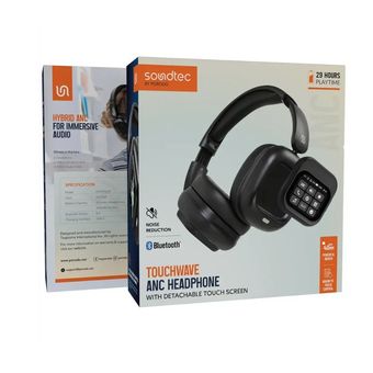 هدفون بی‌سیم پرودو PORODO SOUNDTEC TOUCHWAVE ANC با صفحه لمسی جداشدنی مدل PDJYBN618