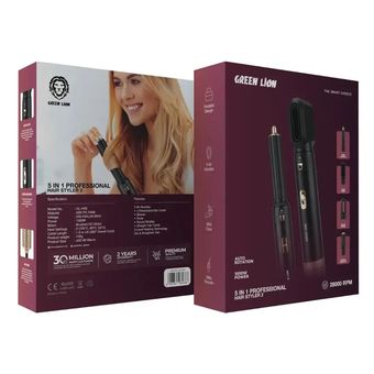 سشوار و حالت‌دهنده حرفه‌ای 5 در 1 گرین لاین GREEN LION PROFESSIONAL HAIR STYLER 2 مدل GL-HS5