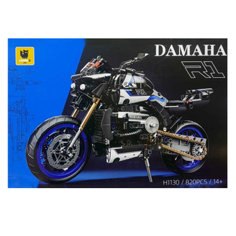 لگو ساختنی موتور سیکلت اسپرت LEIMAO طرح DAMAHA R1 مدل H1130