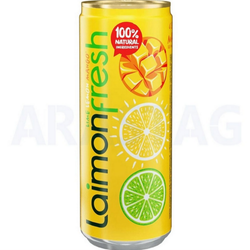 نوشیدنی گازدار لایمون فرش طعم انبه laimon fresh mango
