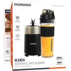 مخلوط کن و آبمیوه گیرپرودو 500 وات مدل Porodo Blenza Automatic Juice Blender with Push-to-Start Function