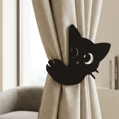 گیره نگهدارنده پرده طرح گربه | Cat curtain holder