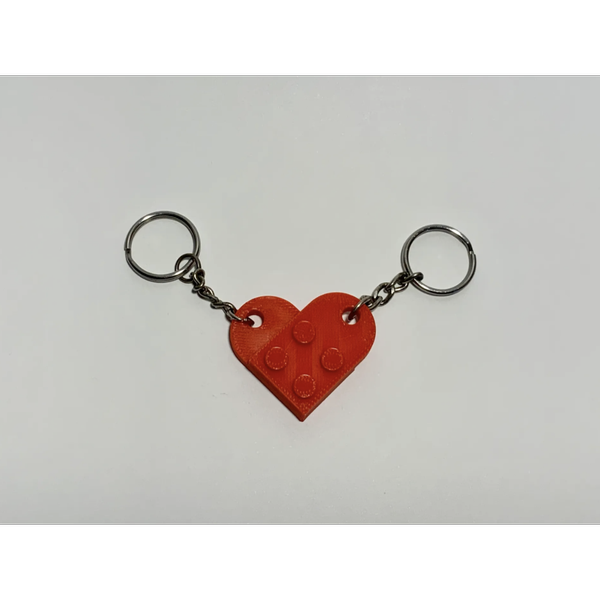 جاکلیدی قلب لگویی | Iego heart keyring (جفت)