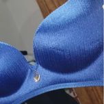 ست شورت سوتین لیزری آبی اسفنجی وارداتی سایز 70