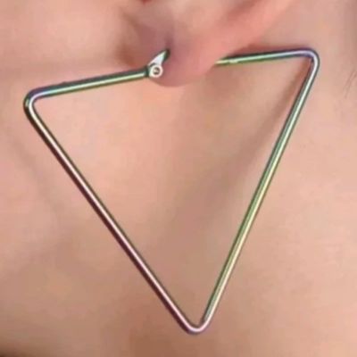 گوشواره هولوگرامی هندسی ژوپینگ وارداتی