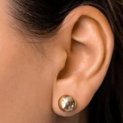 گوشواره مرواریدی میخی ژوپینگ وارداتی رنگ نقره ای